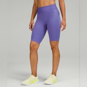 NWT $108 Lululemon SenseKnit Running High-Rise Short 10" Charged Indigo Size 2